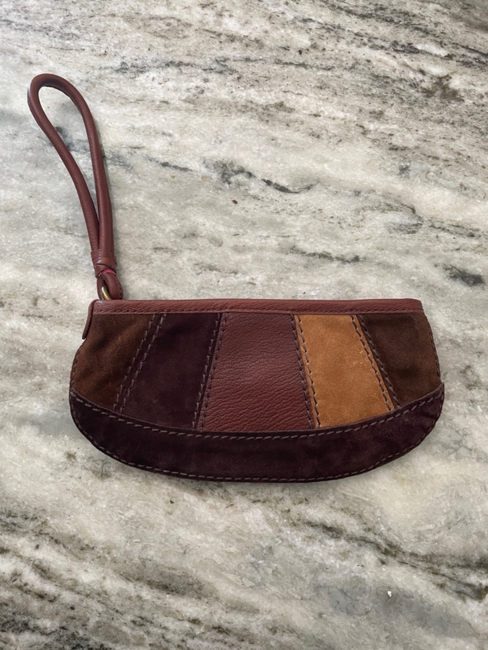 Vintage 90s Leather Lucky Brand Wristlet